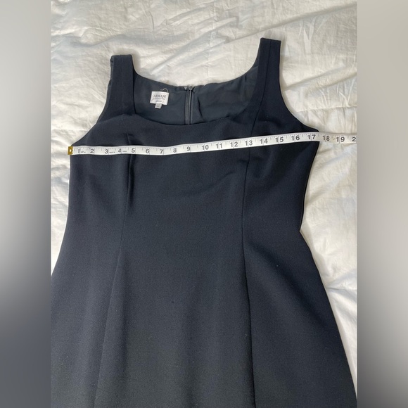 Vintage Armani Collection black sleeveless fit and flare dress 10 - Picture 4 of 12